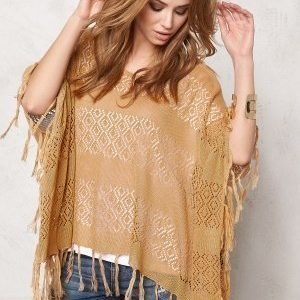 Pieces Tori Poncho Tan