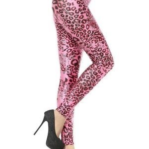 Pink Leopard Leggings Tights