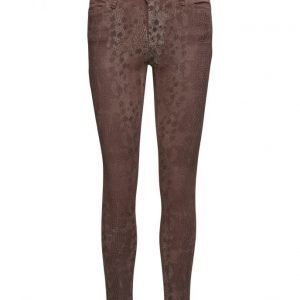 Please Jeans Catwoman Brown Snake skinny farkut