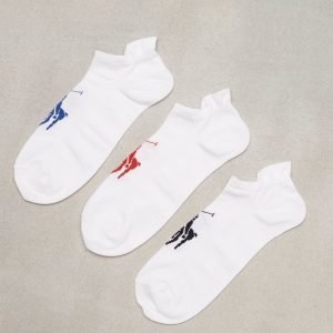 Polo Ralph Lauren 3-pack Low Cut Socks Sukat White