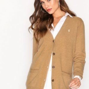 Polo Ralph Lauren Boyfriend Cardigan Long Sleeve Neuletakki Camel