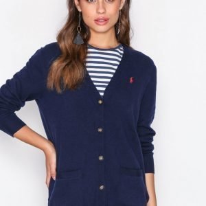 Polo Ralph Lauren Boyfriend Cardigan Long Sleeve Neuletakki Navy