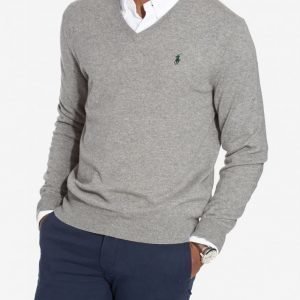 Polo Ralph Lauren Classic Merino Knit Pusero Grey