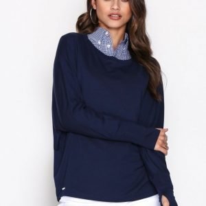 Polo Ralph Lauren Drapey Top Long Sleeve Pitkähihainen Paita Navy