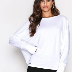 Polo Ralph Lauren Drapey Top Long Sleeve Pitkähihainen Paita Pure White