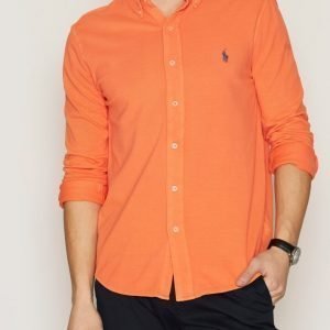 Polo Ralph Lauren Featherweight Ls Knit Kauluspaita Oranssi