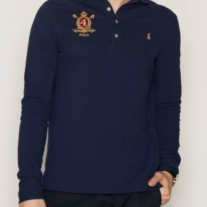 Polo Ralph Lauren Featherweight Ls Knit Pikeepaita Navy