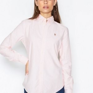 Polo Ralph Lauren Harper Long Sleeve Shirt Kauluspaita Vaaleanpunainen / Valkoinen