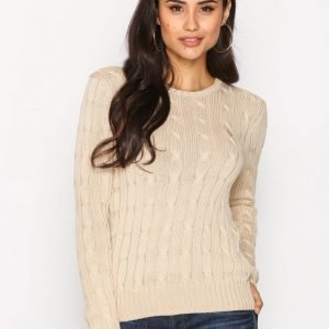 Polo Ralph Lauren Julianna Long Sleeve Sweater Neulepusero Natural