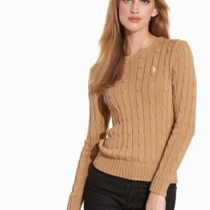 Polo Ralph Lauren Julianna Long Sleeve Sweater Neulepusero Tan