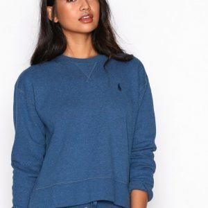 Polo Ralph Lauren Long Sleeve Crew Neck Knit Shirt Svetari Blue