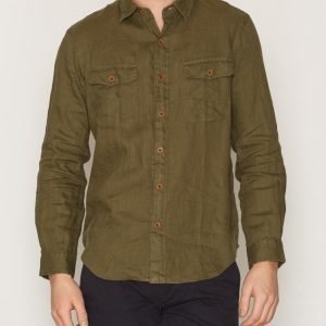 Polo Ralph Lauren Long Sleeve Sport Shirt Kauluspaita Olive