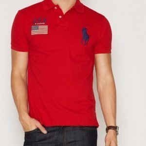 Polo Ralph Lauren Polo Pikè Custom Fit Pikeepaita Red