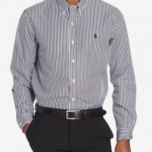 Polo Ralph Lauren Poplin Classic Buttondown Kauluspaita Musta/valkoinen