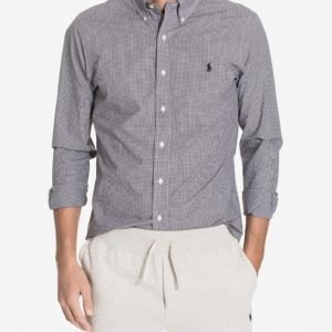 Polo Ralph Lauren Poplin Slim Shirt Kauluspaita Musta/valkoinen