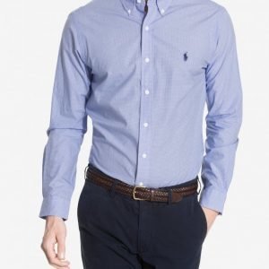 Polo Ralph Lauren Poplin Slim Shirt Kauluspaita Valkoinen/sininen