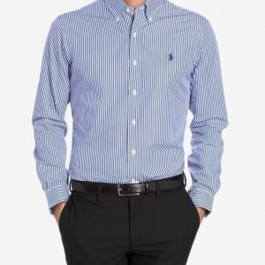 Polo Ralph Lauren Poplin Slim Shirt Kauluspaita White/Blue