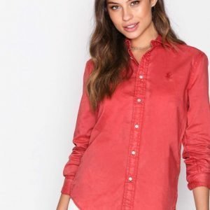 Polo Ralph Lauren Relaxed Long Sleeve Shirt Kauluspaita Red