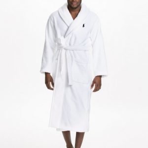 Polo Ralph Lauren Shawl Collor Robe Kylpytakki White