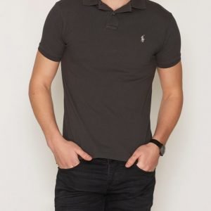 Polo Ralph Lauren Weathered Mesh SS Knit Pikeepaita Black