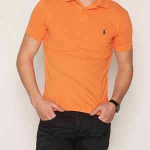 Polo Ralph Lauren Weathered Mesh SS Knit Pikeepaita Oranssi