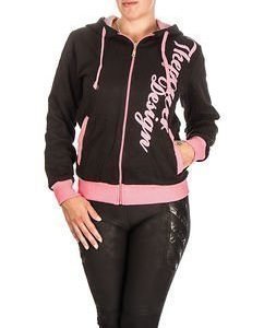 Power Hoodie W Black/Pink