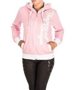 Power Hoodie W Pink/White
