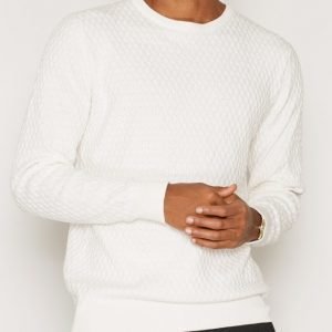 Premium by Jack & Jones Jprbumpy Knit Crew Neck Pusero Offwhite