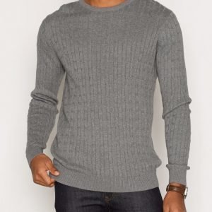 Premium by Jack & Jones Jprcarlson Knit Crew Neck Pusero Grey Melange