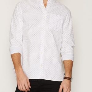 Premium by Jack & Jones Jprdavid Print Shirt L/S Kauluspaita Valkoinen