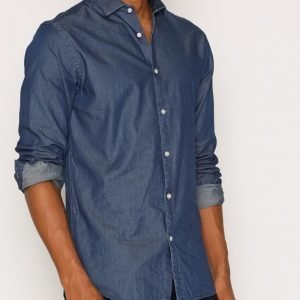 Premium by Jack & Jones Jprivy Shirt L/S Plain Kauluspaita Tummansininen