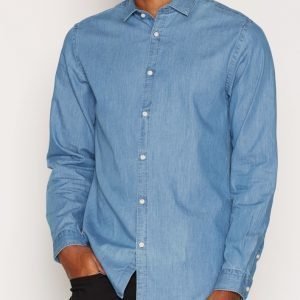 Premium by Jack & Jones Jprivy Shirt L/S Plain Kauluspaita Vaaleansininen