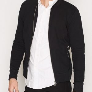 Premium by Jack & Jones Jprjason Sweat Zip Baseball Neck Pusero Musta