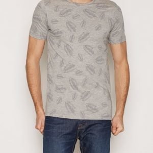 Premium by Jack & Jones Jprleaf Tee Ss Crew Neck Slim T-paita Vaaleanharmaa