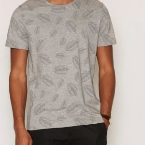 Premium by Jack & Jones Jprleaf Tee Ss Crew Neck T-paita Vaaleanharmaa