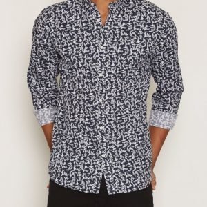 Premium by Jack & Jones Jprmartin Shirt L/S Plain Kauluspaita Tummansininen