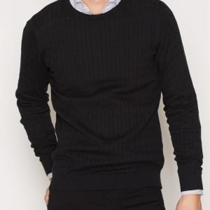 Premium by Jack & Jones Jprnewcarlson Knit Crew Neck Pusero Musta