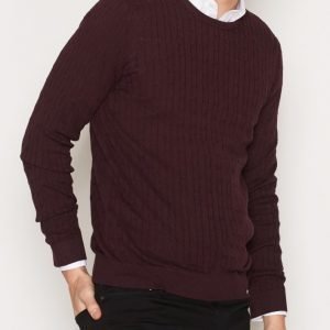 Premium by Jack & Jones Jprnewcarlson Knit Crew Neck Pusero Tummanvioletti