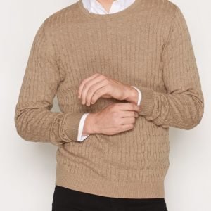 Premium by Jack & Jones Jprnewcarlson Knit Crew Neck Pusero Vaaleanruskea