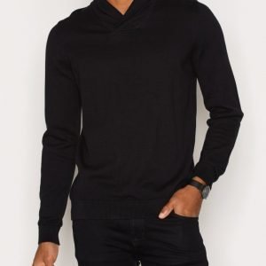 Premium by Jack & Jones Jprprime Knit Shawl Neck Pusero Musta