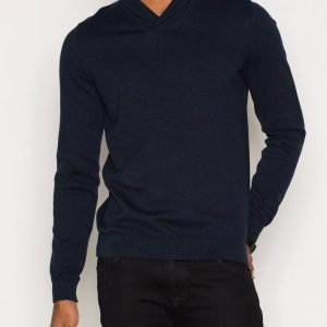 Premium by Jack & Jones Jprprime Knit Shawl Neck Pusero Tummansininen