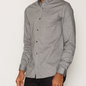 Premium by Jack & Jones Jprshadow Shirt L/S Plain Kauluspaita Musta