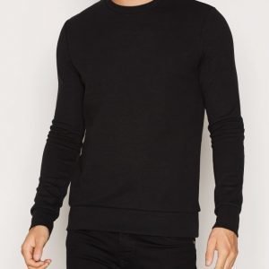 Premium by Jack & Jones Jprsimon Sweat Ls Crew Neck Pusero Musta