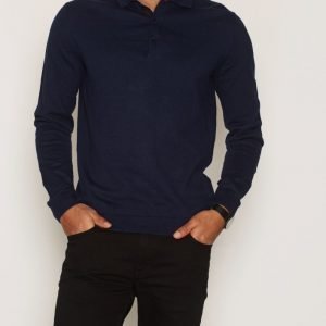 Premium by Jack & Jones Jprthomas Knit Polo Pikeepaita Tummansininen