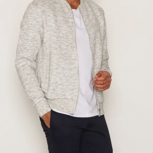 Premium by Jack & Jones Jprwall Sweat Zip Basball Neck Pusero Vaaleanharmaa