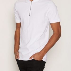 Premium by Jack & Jones Jprzip Polo Pikeepaita Valkoinen