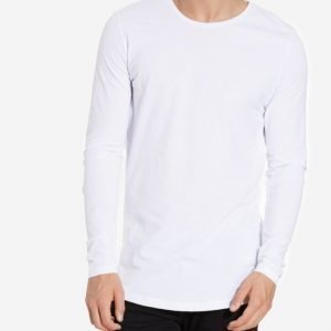 Premium by Jack & Jones jjprHUGO Tee Ls Crew Neck Exp Pusero Valkoinen