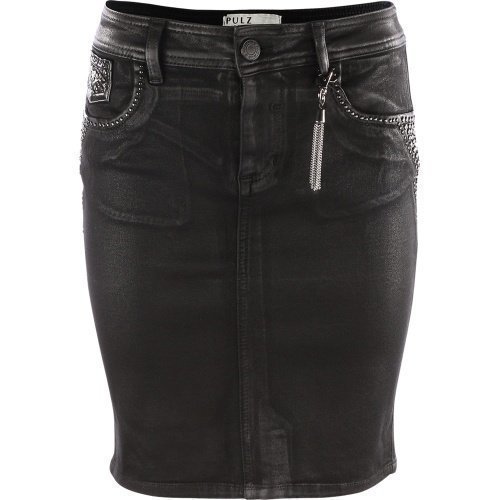 Pulz Jeans Gina Skirt Woman Black