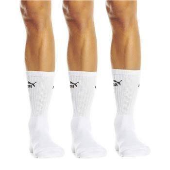 Puma Sport Sock White 3 pakkaus