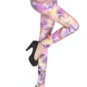 Purple Tribal Leggings Tights